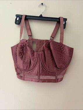 Victoria's Secret Quilted Longline Bustier in Rose Mauve